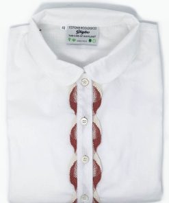 Donna GHIGLINO 1893 | Camicia Aurora Collo Rotondo E Abbottonatura Serpentina