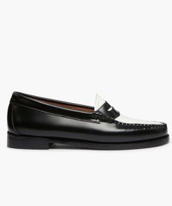 Donna GH BASS WEEJUNS | Gh Bass Penny Loafers Black & White