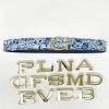 Accessori GHIGLINO 1893 | Cintura Alphabet Style Reversibile Liberty Fabrics/Blu