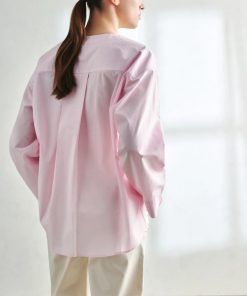 Donna ECOALF | Camicia Tani Sfondo Piega Rosa Baby