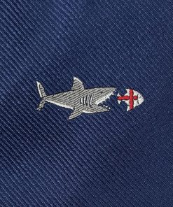 Uomo GHIGLINO 1893 | Cravatta Genova Shark Blu