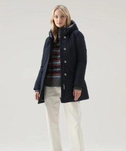 Donna WOOLRICH | Woolrich Artic Parka Melton Blue