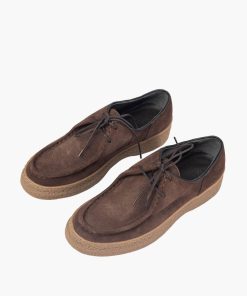 Uomo GHIGLINO 1893 | Bramante Shoes Suede Velour Brown