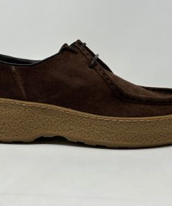 Uomo GHIGLINO 1893 | Bramante Shoes Suede Velour Brown