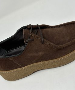 Uomo GHIGLINO 1893 | Bramante Shoes Suede Velour Brown