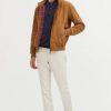 Uomo BARACUTA | Baracuta Harrington Suede Suede Tobacco