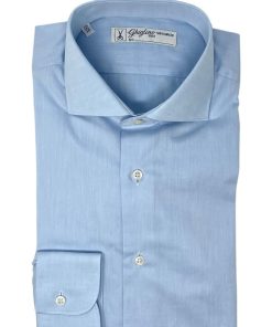 Uomo GHIGLINO 1893 | Camicia Twill Azzurro