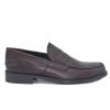 Uomo SAXONE OF SCOTLAND | Saxone Of Scotland Penny Loafer Pelle Martellata Marrone