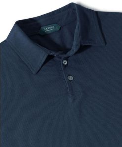 Uomo ZANONE | Zanone Polo Ice Cotton Blu