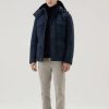 Uomo WOOLRICH | Giacca Woolrich Aleutian Field Jacket Col Melton Blue