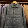 Uomo BOLTEY | Giacca Worker Harris Tweed Blu