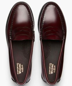 Donna GH BASS WEEJUNS | Gh Bass Penny Loafers Bordeaux