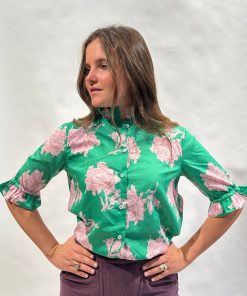 Donna GHIGLINO 1893 | Camicia Trilly Liberty Manica Corta