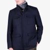 Uomo GHIGLINO 1893 | Field Jacket Harris Tweed Blu