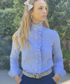 Donna GHIGLINO 1893 | Camicia Lulu Oxford Celeste