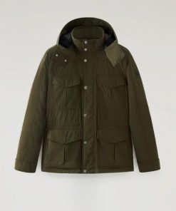 Uomo WOOLRICH | Giacca Woolrich Aleutian Field Jacket Col Dark Green