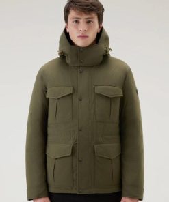 Uomo WOOLRICH | Giacca Woolrich Aleutian Field Jacket Col Dark Green