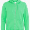 Uomo COLORFUL STANDARD | Colorful Standard Felpa Zip Cotone Organico Spring Green