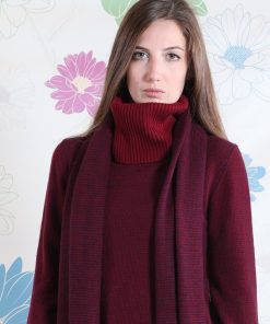 Donna GHIGLINO 1893 | Dolcevita Bordeaux Fantasia Quadretto Bordeaux