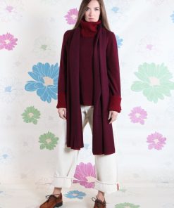 Donna GHIGLINO 1893 | Dolcevita Bordeaux Fantasia Quadretto Bordeaux