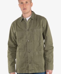 Uomo GHIGLINO 1893 | Chesapeake'S Giacca Camicia Military Green