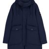 Uomo OOFWEAR | Parka Imbottitura Ecologica Blu Oofwear