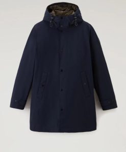 Uomo WOOLRICH | Giacca Woolrich 3In 1 Padded Coat Col. Melton Blue