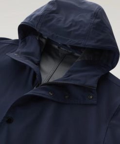 Uomo WOOLRICH | Giacca Woolrich 3In 1 Padded Coat Col. Melton Blue