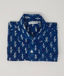 Uomo GHIGLINO 1893 | Camicia Jaipur Indian Print Blu