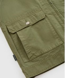 Uomo WOOLRICH | Woolrich Giacca Crew Cotone Ivy Green