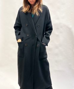 Donna GHIGLINO 1893 | Cappotto Audrey Doppiopetto Nero