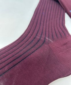 Uomo BRESCIANI | Bresciani Calze Vanise' Coste Bordeaux/Blu