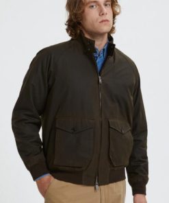 Uomo BARACUTA | Baracuta Waxed G9 Deep Moss