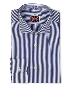 Uomo GHIGLINO 1893 | Camicia Bastoncino Blu