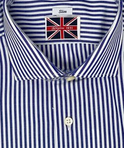 Uomo GHIGLINO 1893 | Camicia Bastoncino Blu