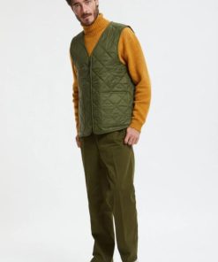 Uomo BARACUTA | Baracuta Gilet Miller Verde Militare