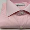 Uomo GHIGLINO 1893 | Camicia Fil A Fil Microriga Rosa