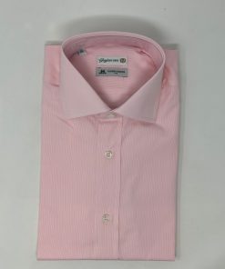 Uomo GHIGLINO 1893 | Camicia Fil A Fil Microriga Rosa