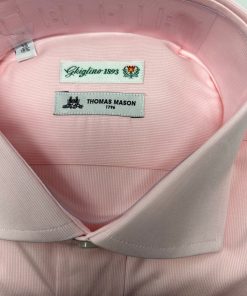 Uomo GHIGLINO 1893 | Camicia Fil A Fil Microriga Rosa