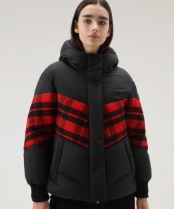 Donna WOOLRICH | Woolrich Piumino Puffer Nero Check