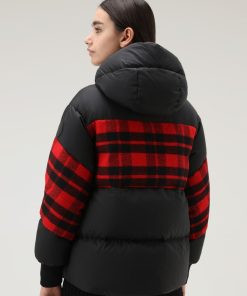 Donna WOOLRICH | Woolrich Piumino Puffer Nero Check