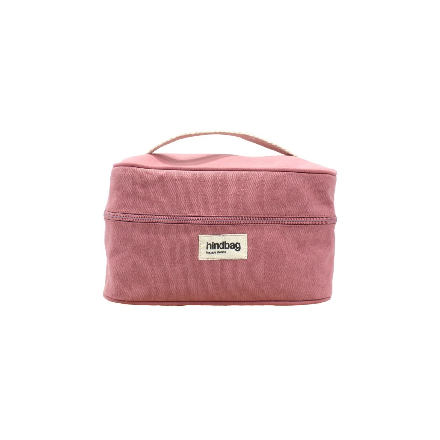 Accessori HINDBAG | Beauty Case Tela Rosa Antico