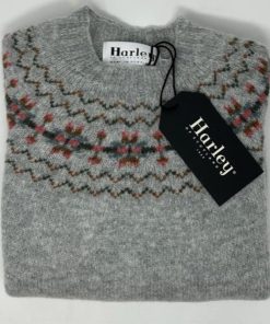 Donna HARLEY OF SCOTLAND | Maglione Shetland Scottish Fair Isle Harley Of Scotland For Ghiglino