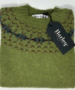 Donna HARLEY OF SCOTLAND | Maglione Shetland Scottish Fair Isle Harley Of Scotland For Ghiglino