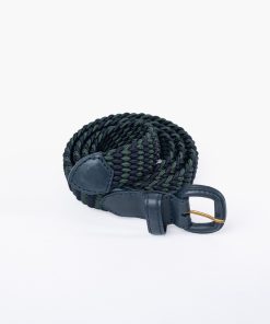 Accessori GHIGLINO 1893 | Cintura Elastico Blu/Verdone G1893