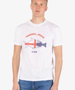 Uomo GHIGLINO 1893 | G1893 T-Shirt Venerdi' Pesce