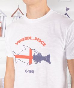 Uomo GHIGLINO 1893 | G1893 T-Shirt Venerdi' Pesce