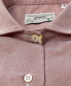 Donna GHIGLINO 1893 | Camicia Nina Taschine Rouches Oxford Rosa