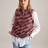 Donna BELLEROSE | Gilet Reversibile Eco Pelliccia/Pied De Poule