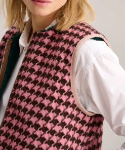 Donna BELLEROSE | Gilet Reversibile Eco Pelliccia/Pied De Poule